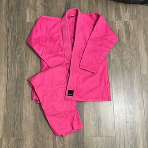 Kids' Elite Sports Essential Pink Brazilian Jiu Jitsu BJJ Gi - C1